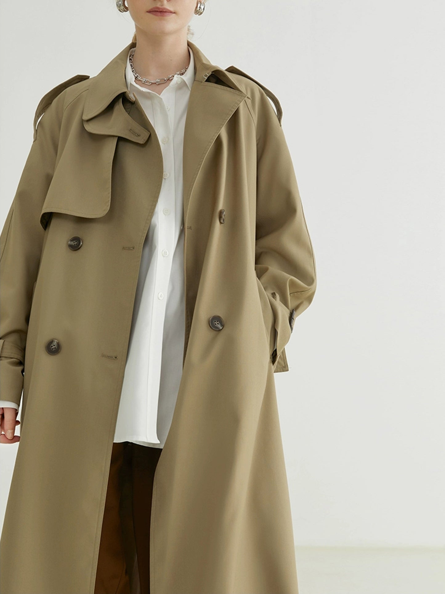 DY2 【Pre-order】 Women's Coat with Long Sleeves and Drawstring, Suitable for Spring and Autumn Seasons
