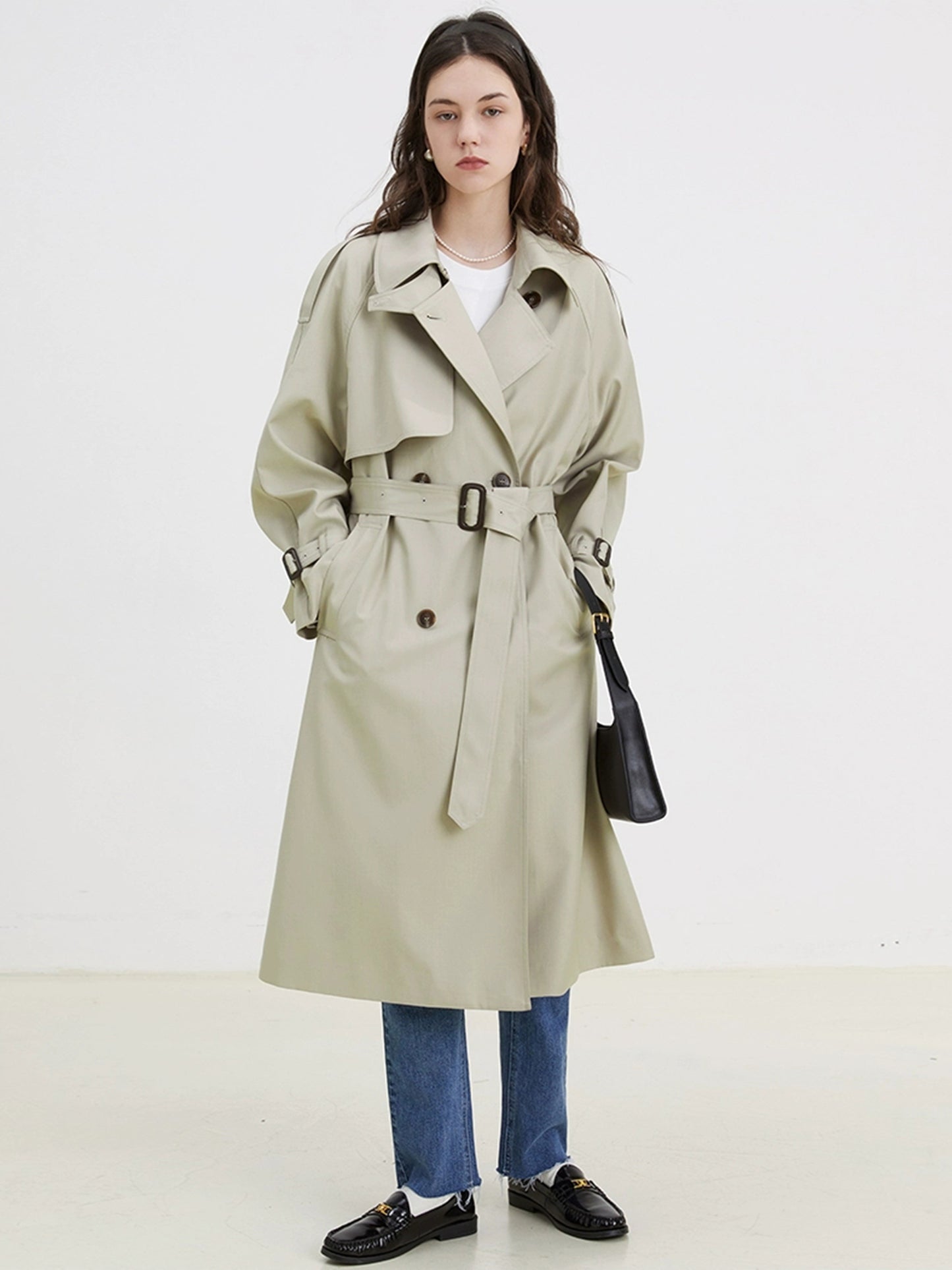 DY2 【Pre-order】 Women's Coat with Long Sleeves and Drawstring, Suitable for Spring and Autumn Seasons
