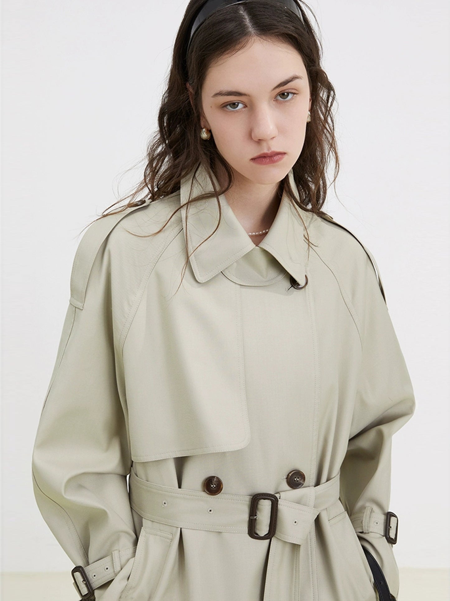 DY2 【Pre-order】 Women's Coat with Long Sleeves and Drawstring, Suitable for Spring and Autumn Seasons