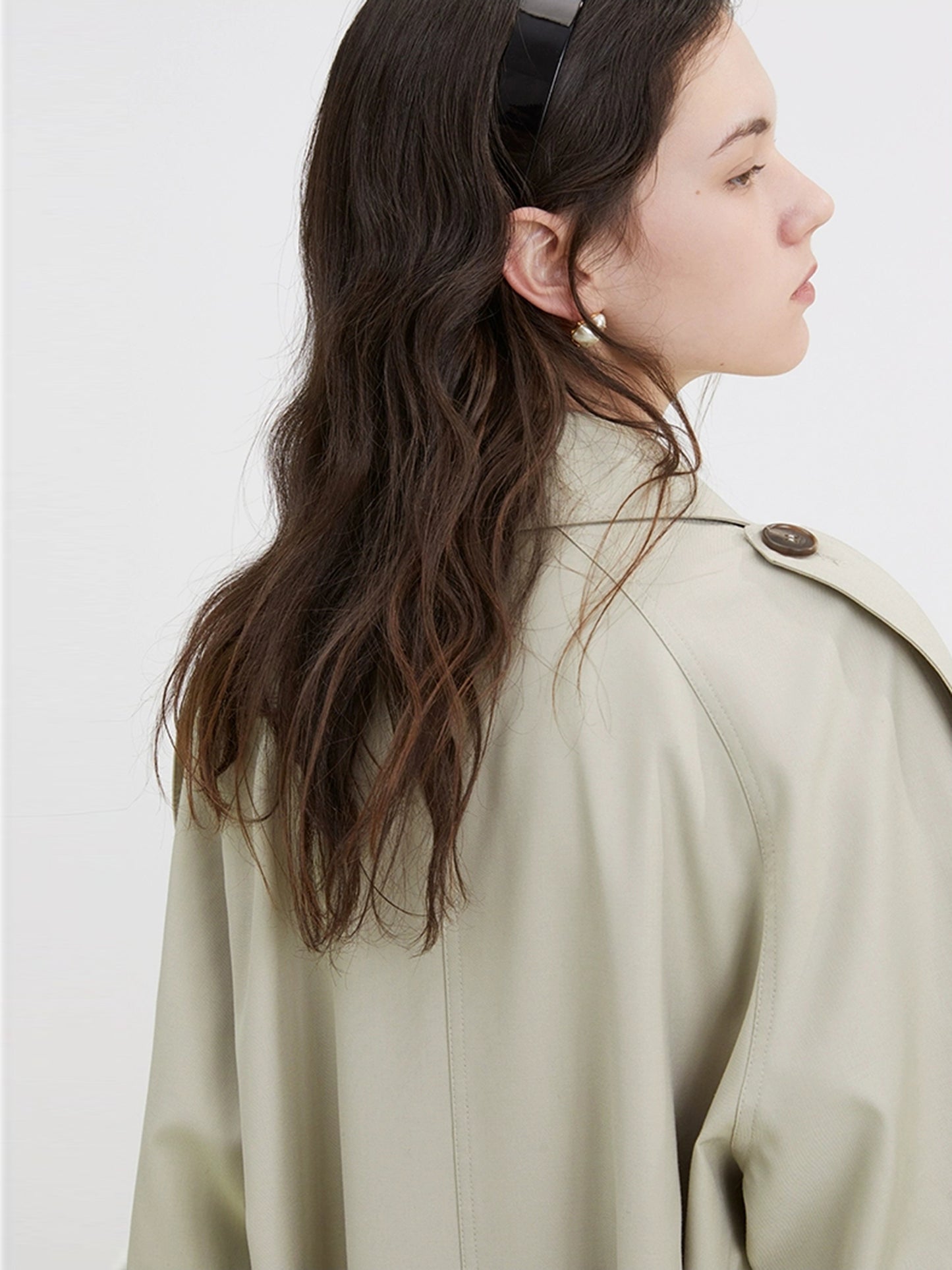 DY2 【Pre-order】 Women's Coat with Long Sleeves and Drawstring, Suitable for Spring and Autumn Seasons