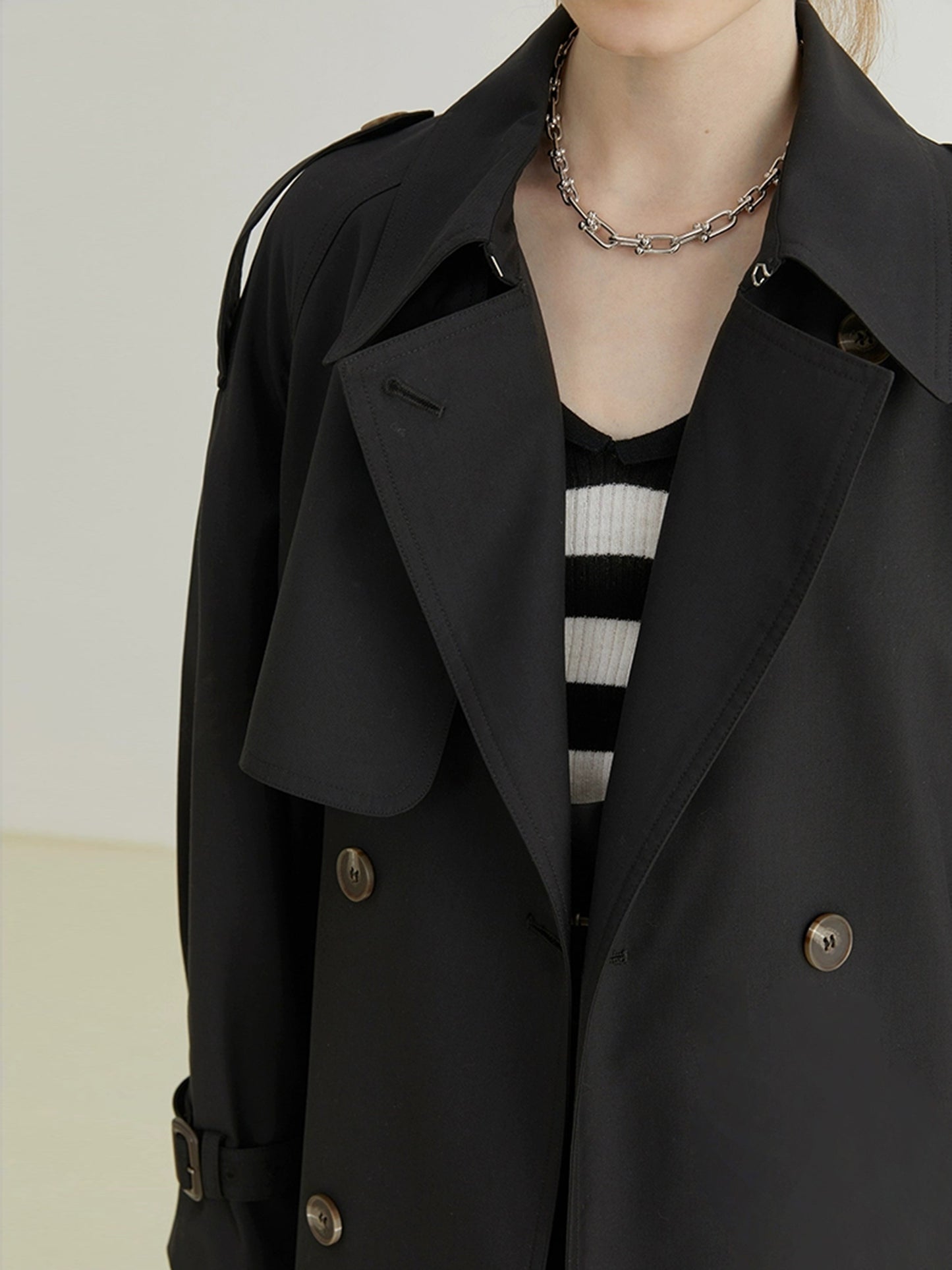 DY2 【Pre-order】 Women's Coat with Long Sleeves and Drawstring, Suitable for Spring and Autumn Seasons