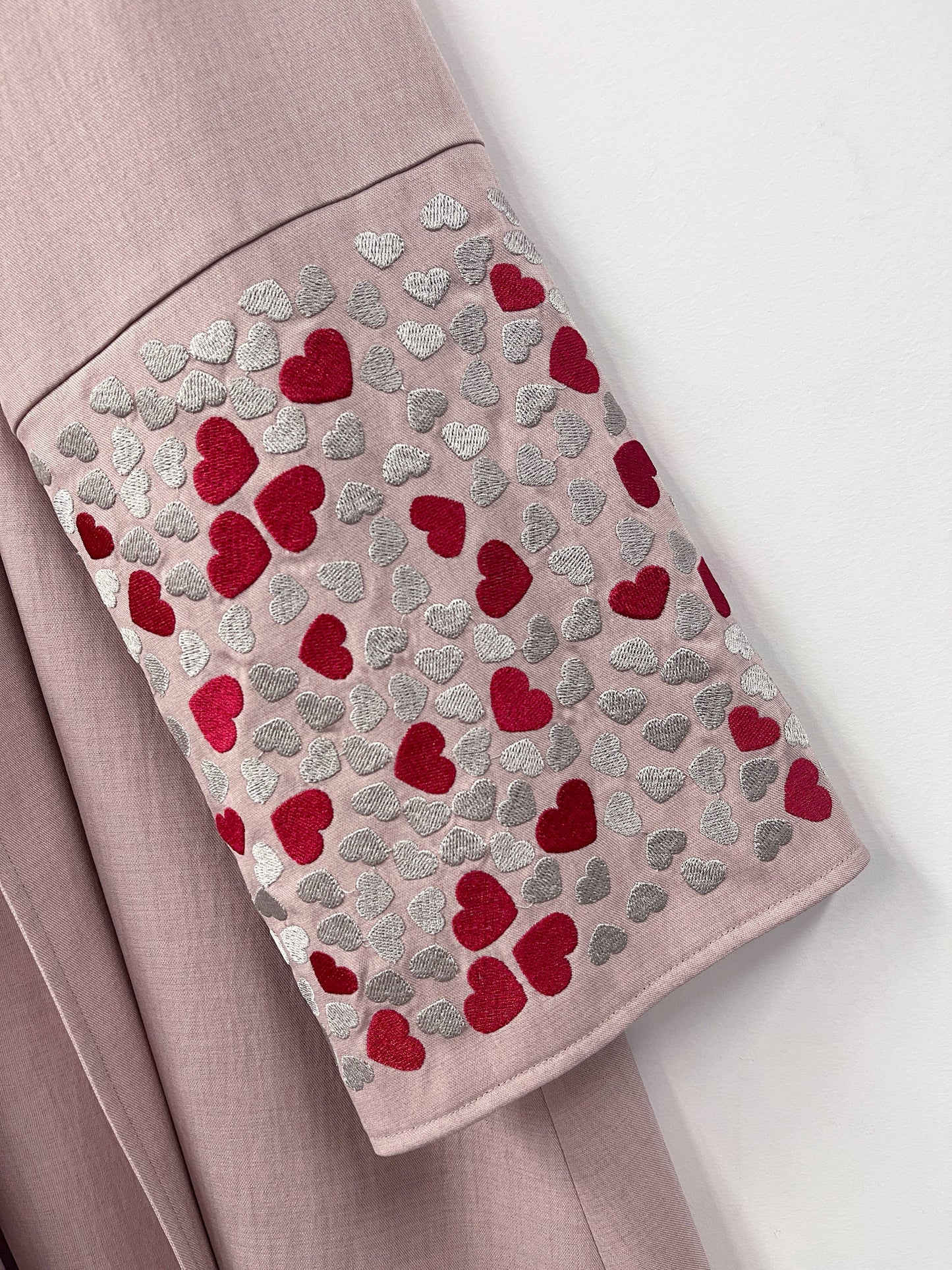 Ramadan islamic clothing kebaya Middle East Muslim women's solid color cuff love embroideryt cardigan Abaya MSL821