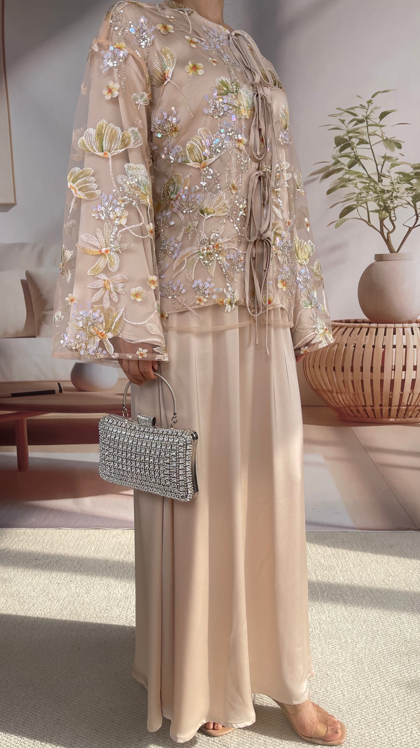 MSL853 Dandelion Bead Embroidery Set ( Jacket+Skirt )