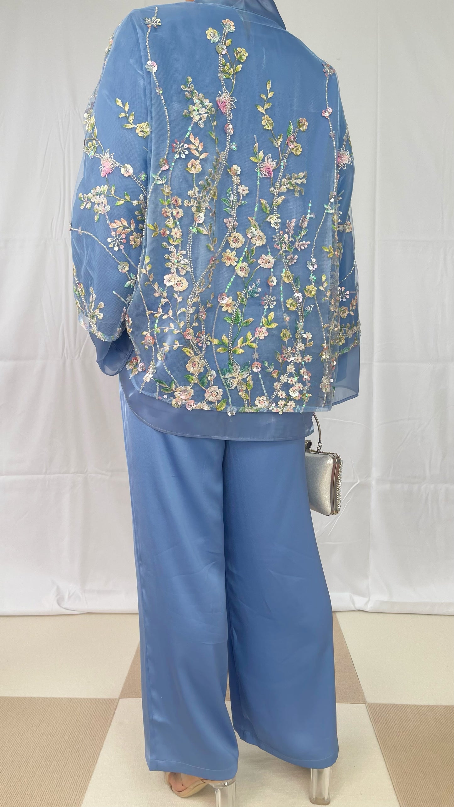 MSL897 Sequin Embroidery Short Jacket