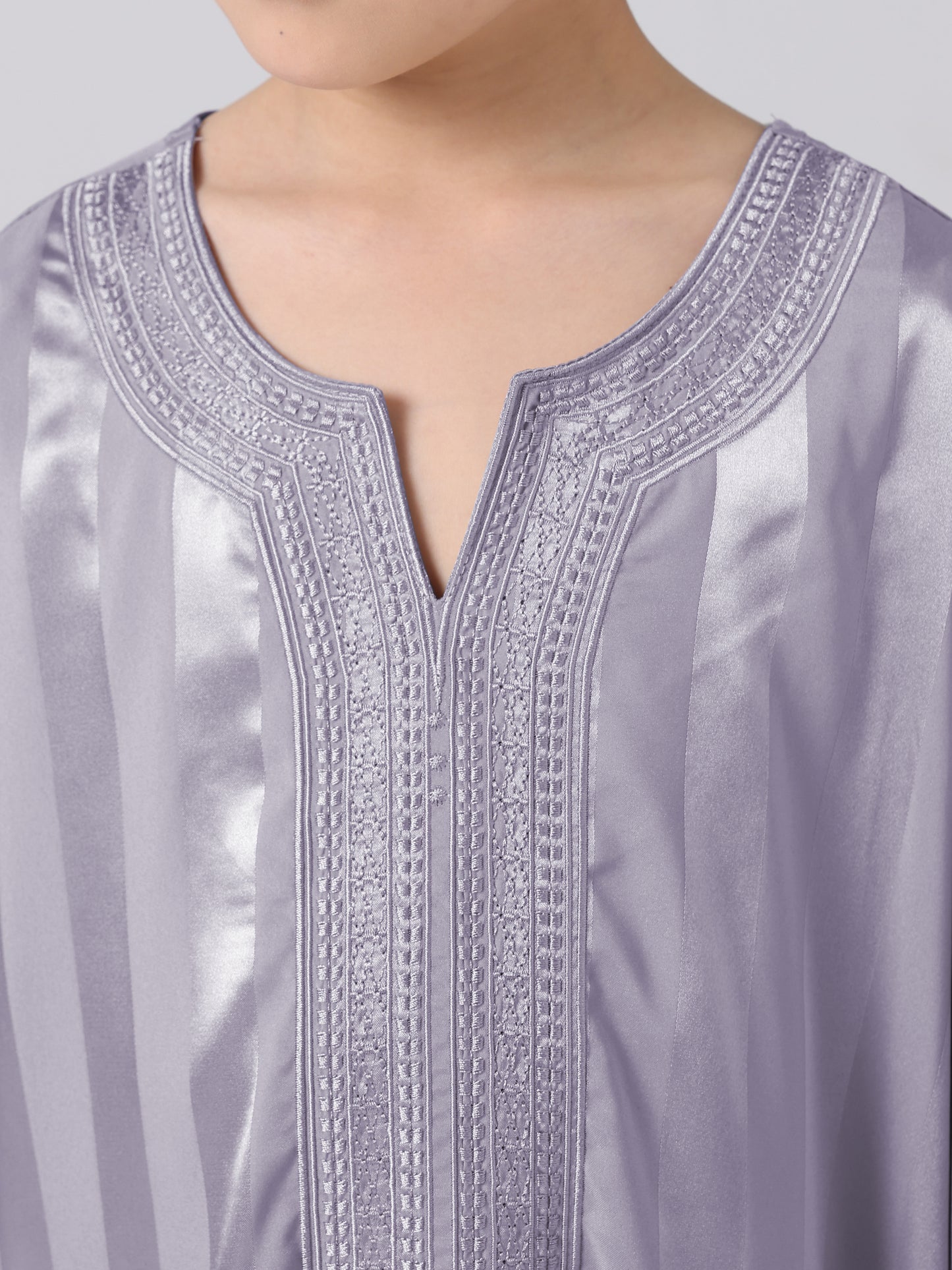 Boys' Striped Print Robe, Casual Comfy Short Sleeve Long Robe for Summer, Kids Clothes for Daily Wear MSL200