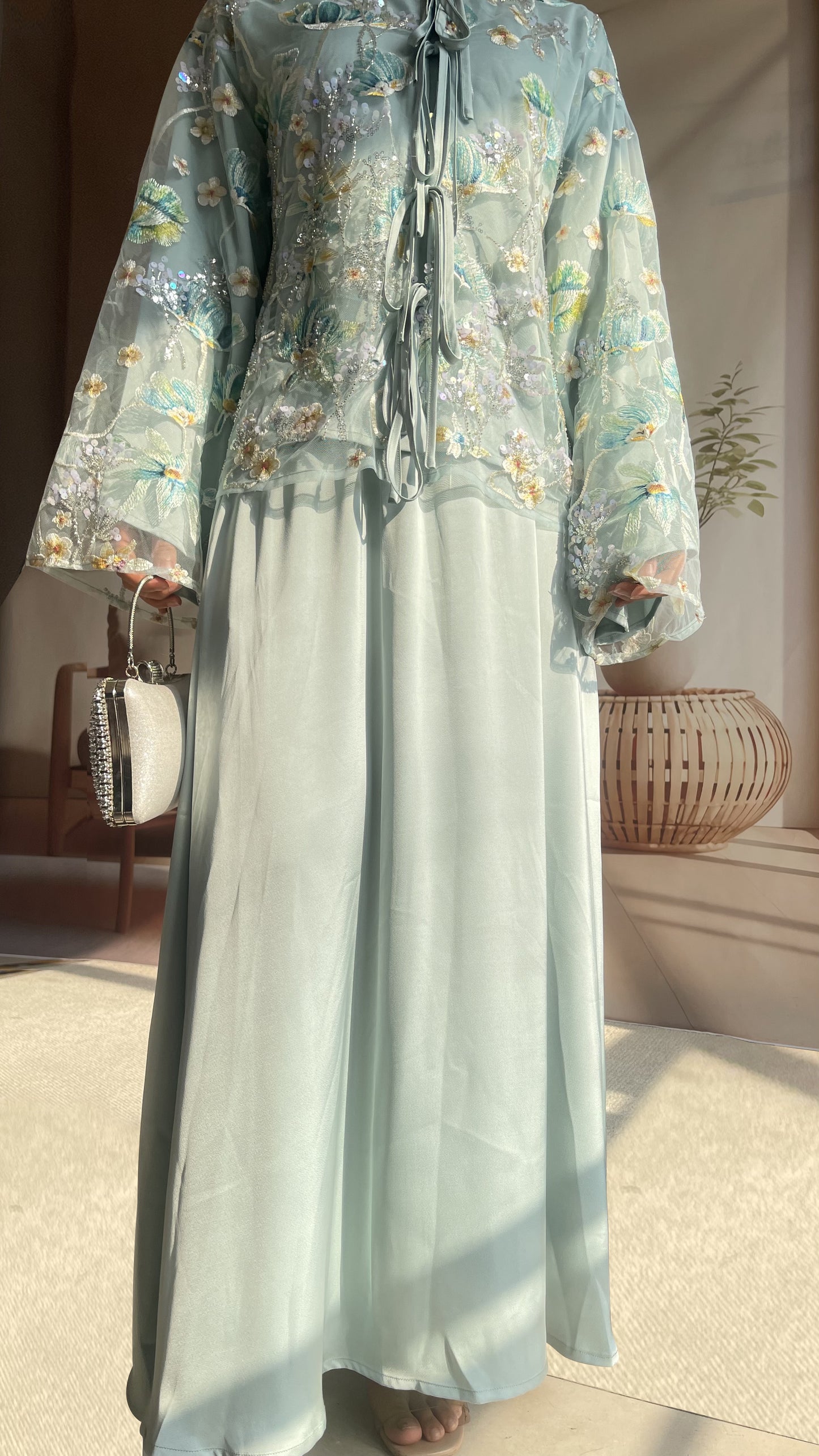 MSL853 Dandelion Bead Embroidery Set ( Jacket+Skirt )