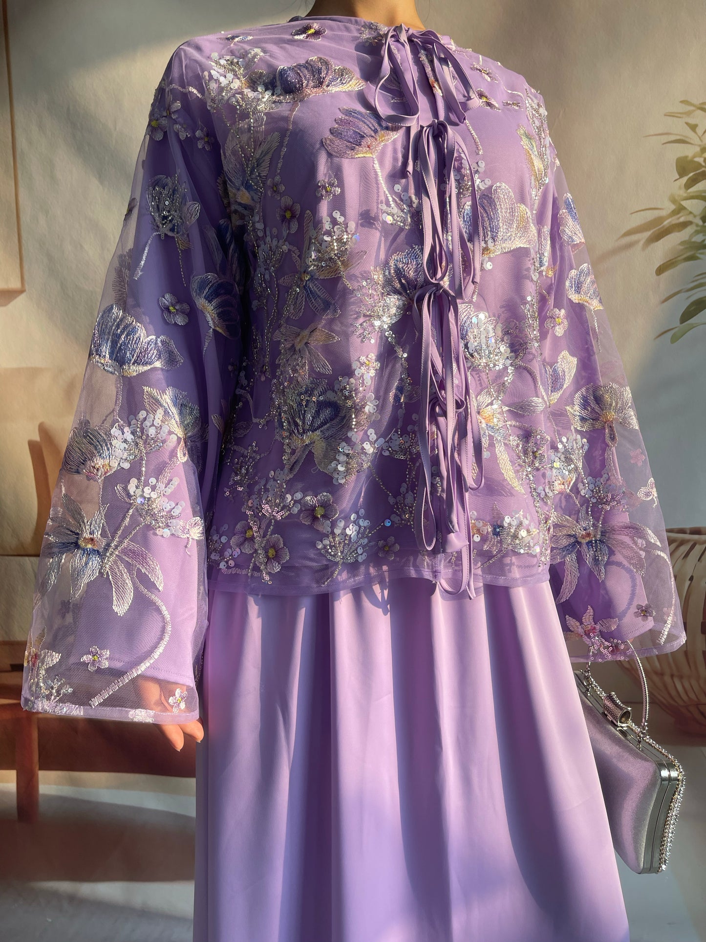 MSL853 Dandelion Bead Embroidery Set ( Jacket+Skirt )