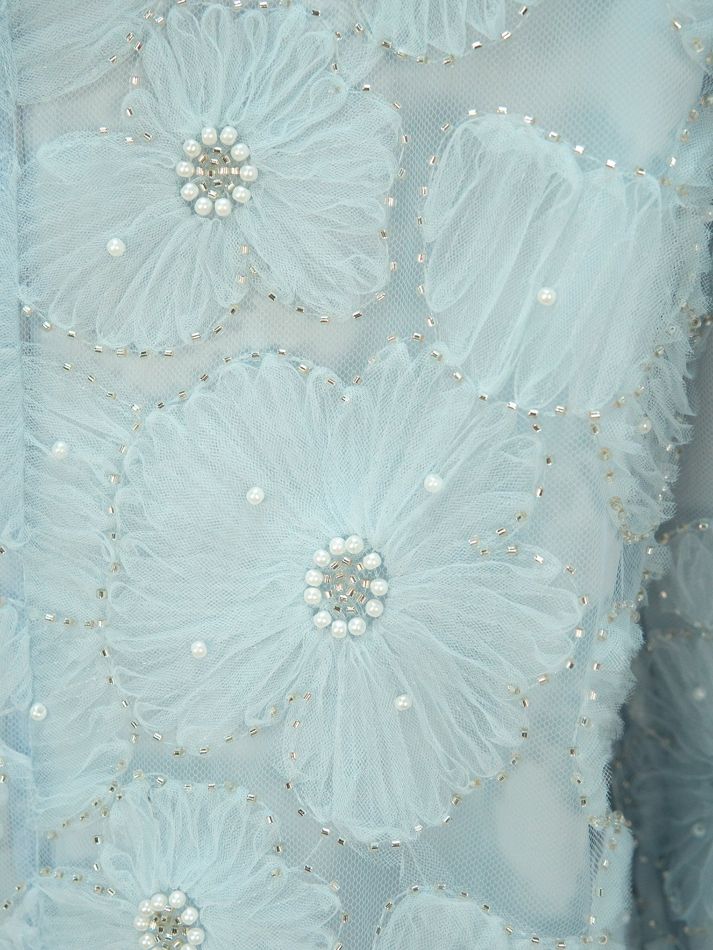 MSL855 Elegant Pearl Flower Set ( Top+Skirt )