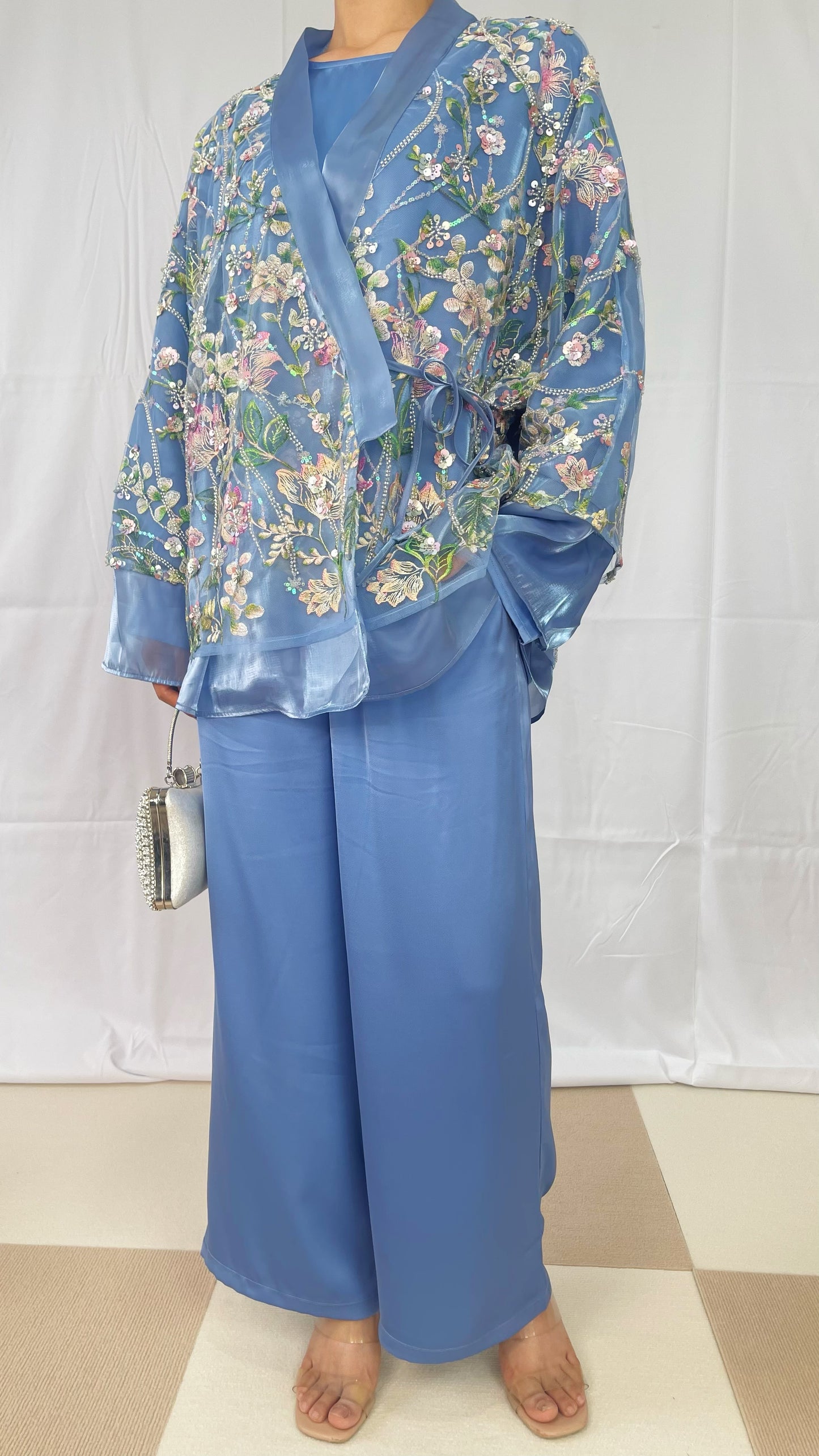 MSL897 Sequin Embroidery Short Jacket