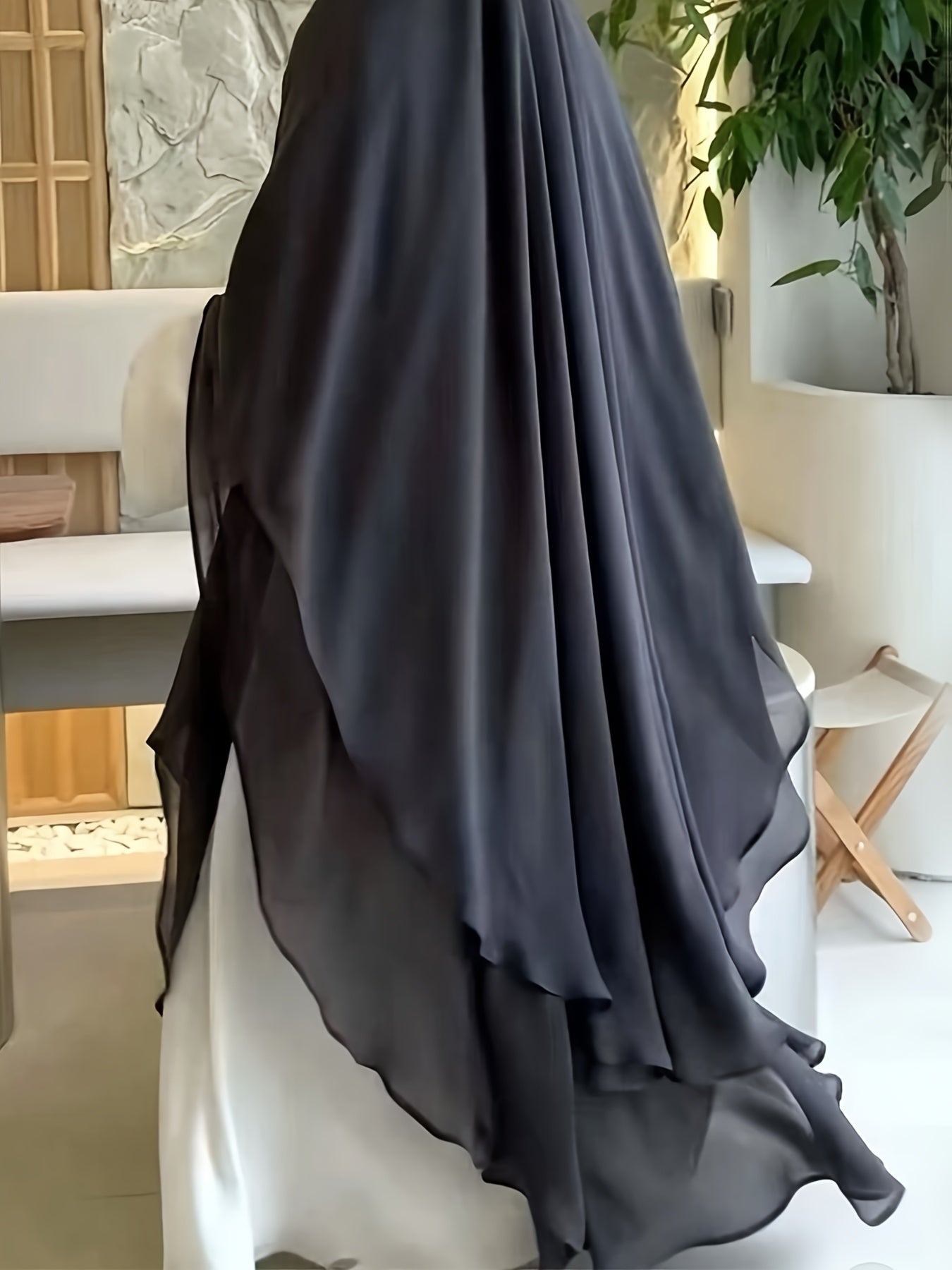 MSL161 kebaya Ramadan Convenient Solid Color Scarf Long Hijab, Casual Large Shawl Windproof Kebaya, Women's Clothing