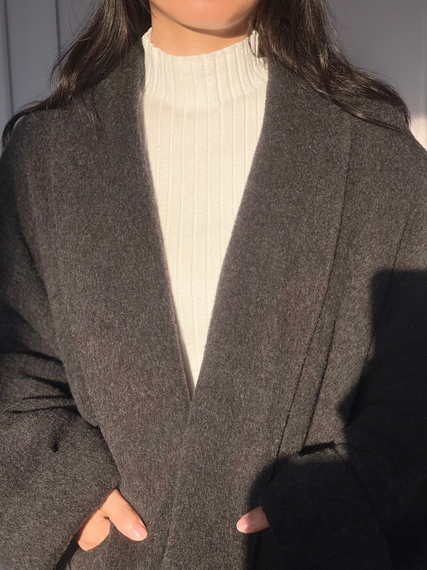 DY4 Women's Short Coat, Double-sided Woolen Short Jacket