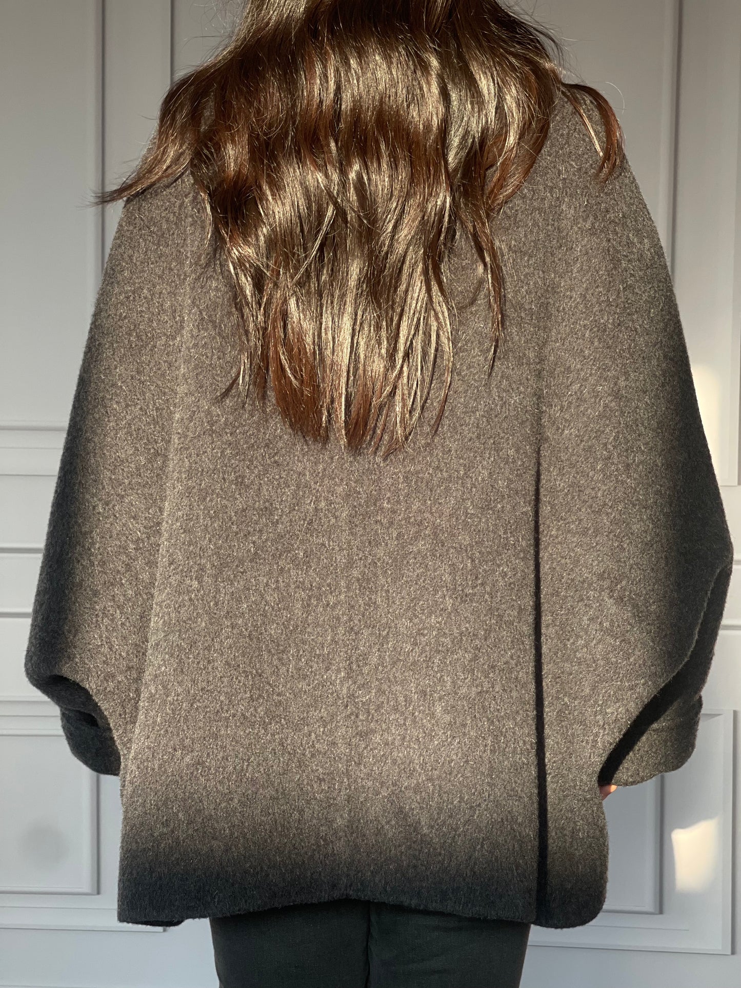DY4 Women's Short Coat, Double-sided Woolen Short Jacket