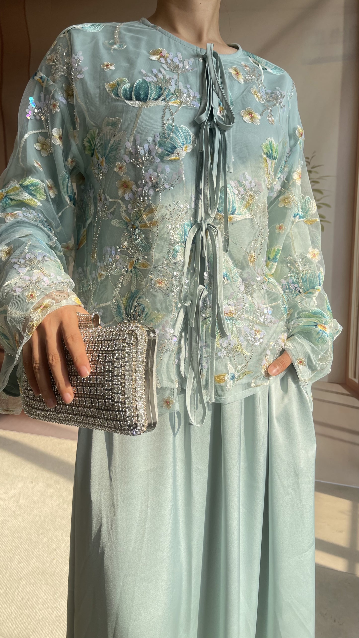 MSL853 Dandelion Bead Embroidery Set ( Jacket+Skirt )