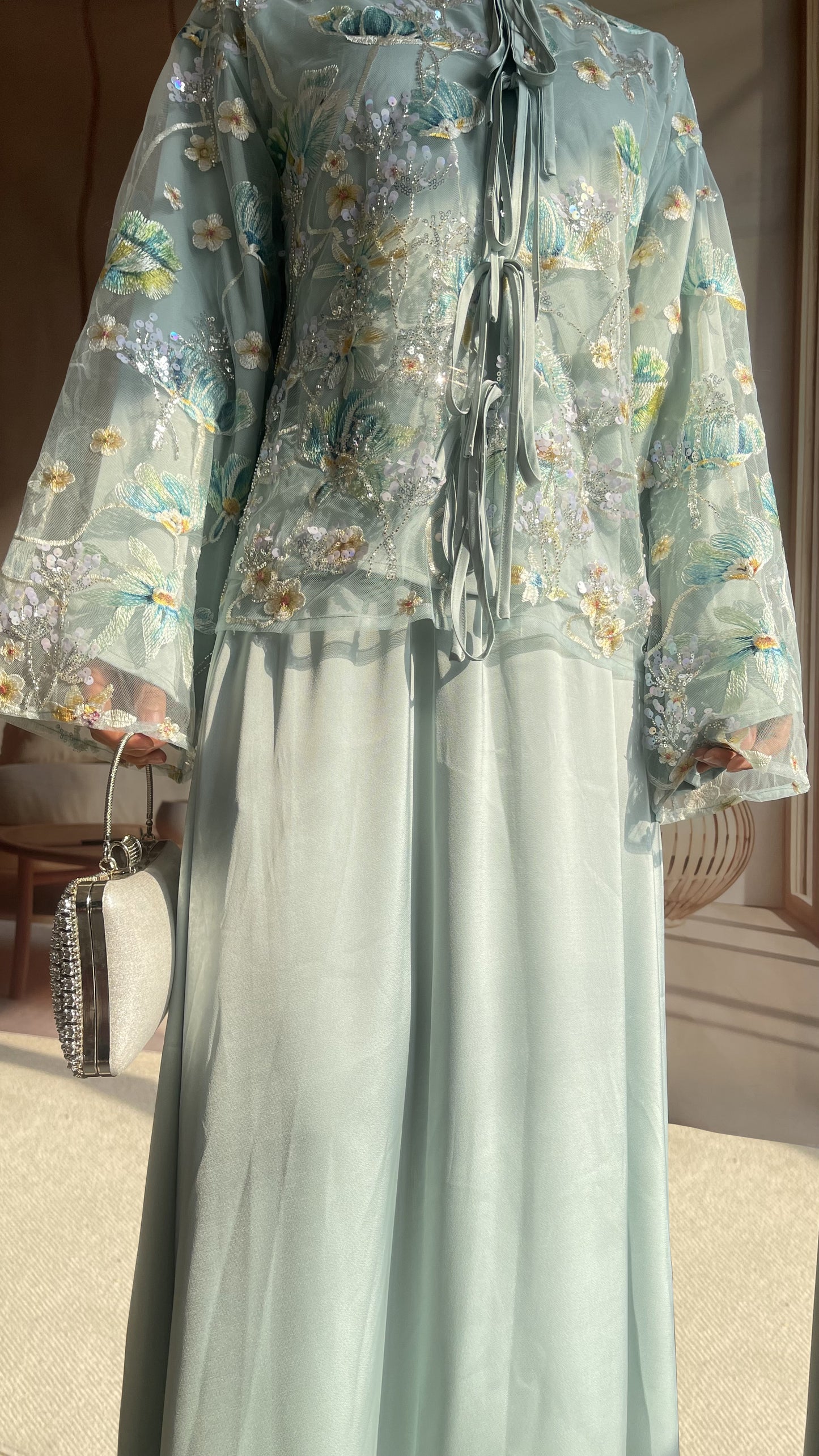 MSL853 Dandelion Bead Embroidery Set ( Jacket+Skirt )