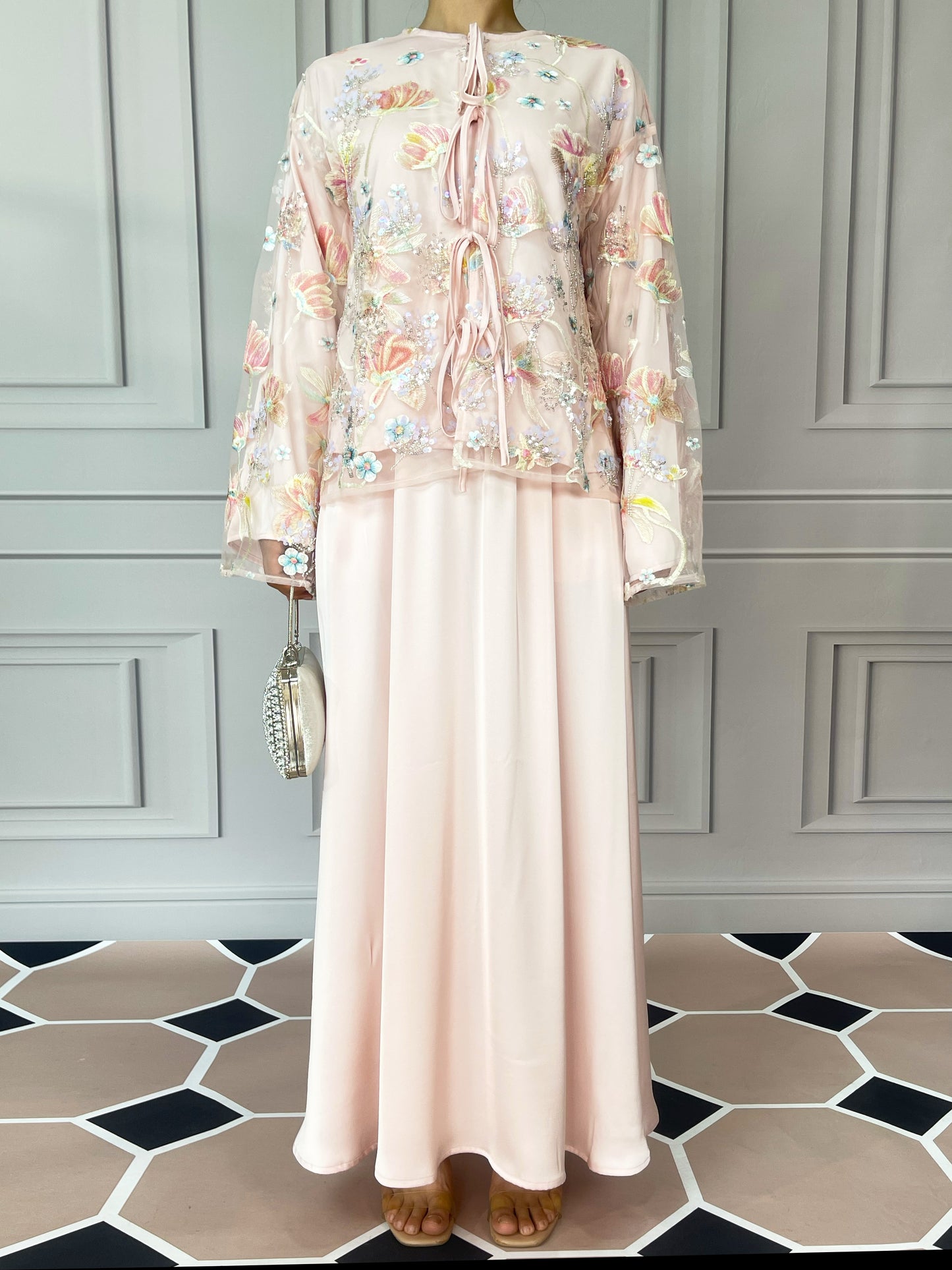 MSL853 Dandelion Bead Embroidery Set ( Jacket+Skirt )