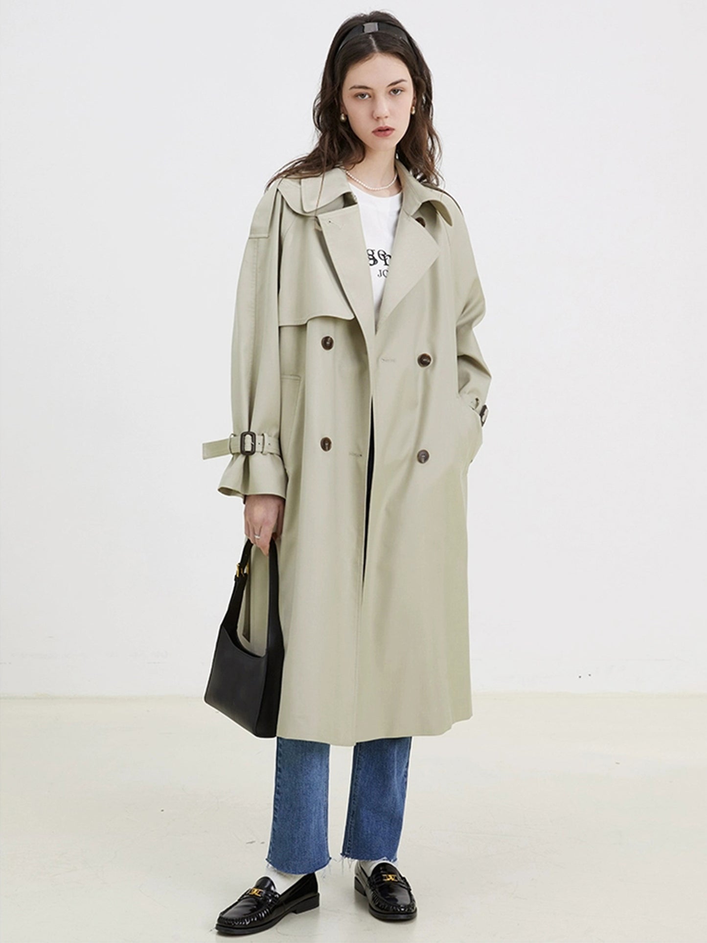 DY2 【Pre-order】 Women's Coat with Long Sleeves and Drawstring, Suitable for Spring and Autumn Seasons