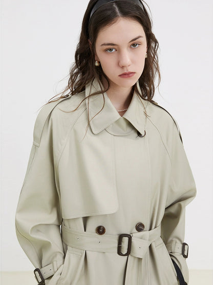 DY2 【Pre-order】 Women's Coat with Long Sleeves and Drawstring, Suitable for Spring and Autumn Seasons