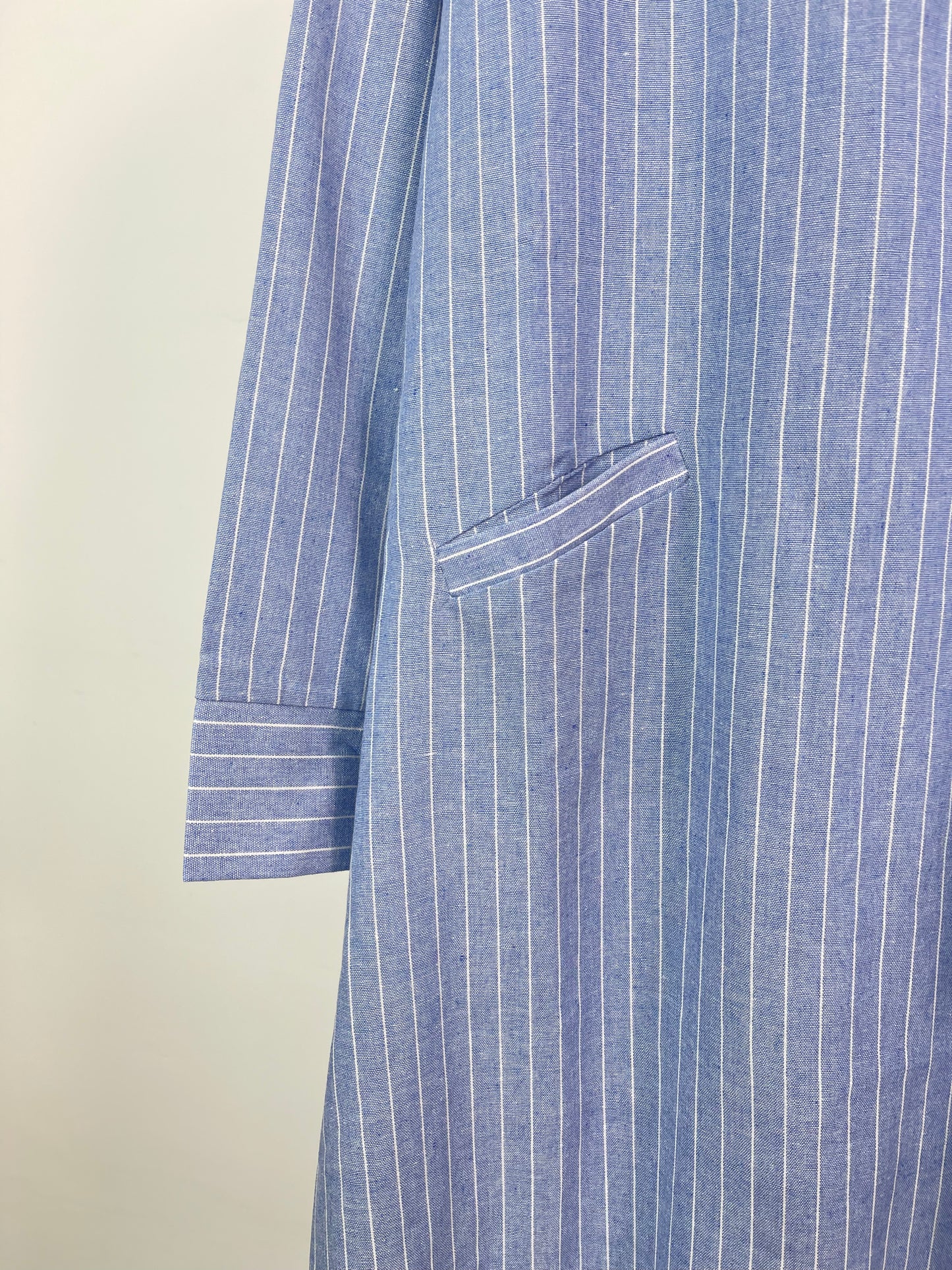 MSL50 Modest Dress - Striped, Long, Everyday | Hojumbo