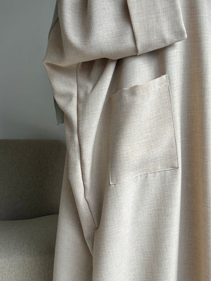 Middle Eastern Muslim long gown, women's long dress, solid-colored pocket Islamic dress Abaya GBR01