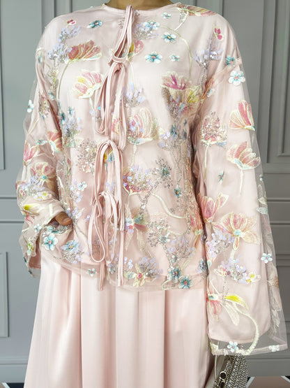 MSL853 Dandelion Bead Embroidery Set ( Jacket+Skirt )