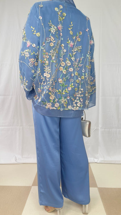 MSL897 Sequin Embroidery Short Jacket