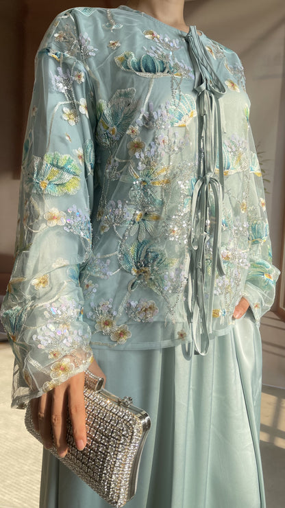 MSL853 Dandelion Bead Embroidery Set ( Jacket+Skirt )