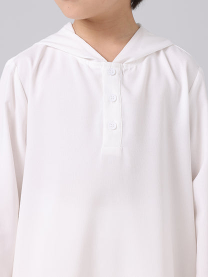 MSL109 Boys 2-Piece Set - Hooded, Solid Color, Long Sleeve | Hojumbo
