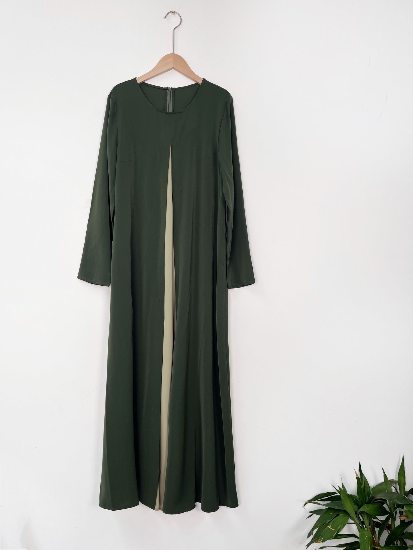 Ramadan abaya Middle East Dubai Muslim women solid color slit long dress robe MSL203