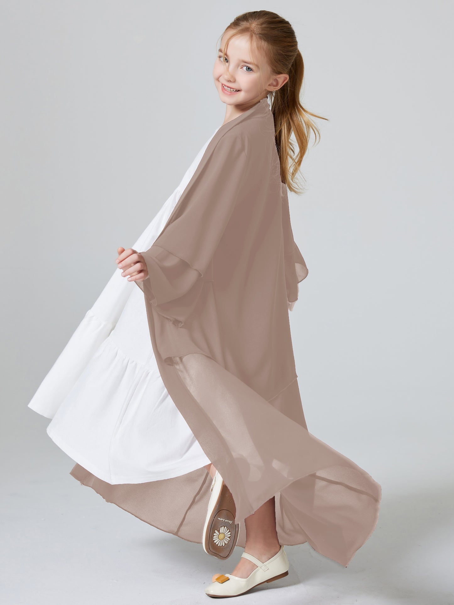 Ramadan Muslim kids Girls Abaya Solid Long Kaftan abaya enfant Robe Dress Kebaya Kids Clothes For Gift (Without Hijab) MSL131