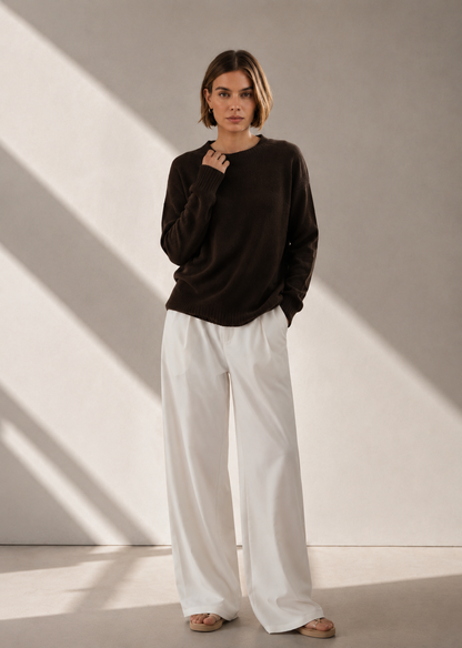 KK9702 Women's 100% Wool Sweater Seamless Knit Round Neck | Women's Sweater, Wool Jumper | Hojumbo