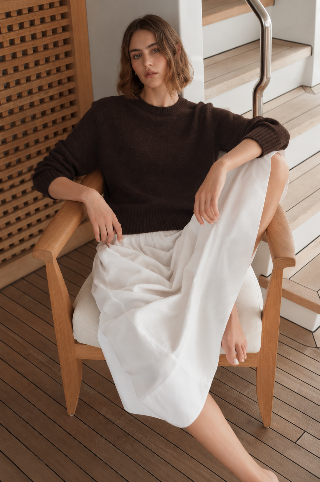 KK9702 Women's 100% Wool Sweater Seamless Knit Round Neck | Women's Sweater, Wool Jumper | Hojumbo