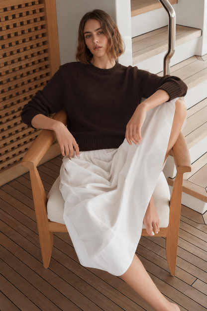 KK9702 Women's 100% Wool Sweater Seamless Knit Round Neck | Women's Sweater, Wool Jumper | Hojumbo