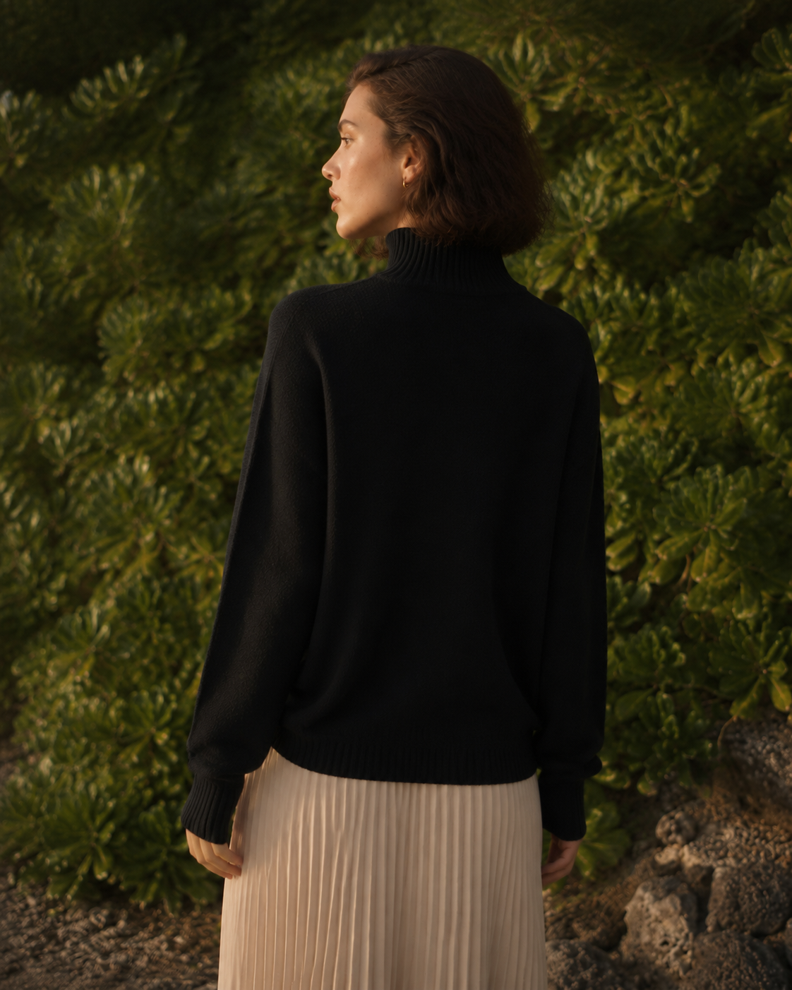 KK9703 Women's 100% Wool Sweater Seamless Knit Half-Turtleneck | Women's Sweater, Wool Jumper | Hojumbo