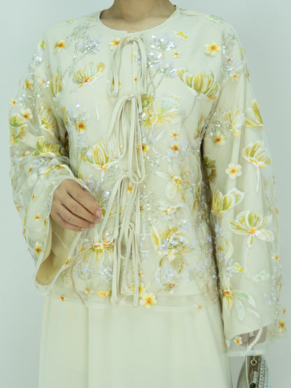 MSL853 Dandelion Bead Embroidery Set ( Jacket+Skirt )