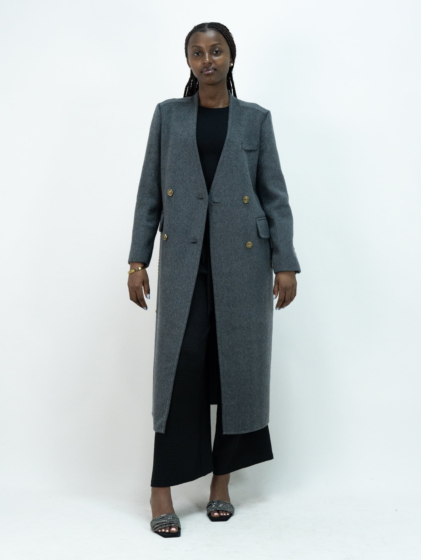 6806 Premium 80% Wool-10% Cashmere Blend Outerwear| Women's Luxury Modest Fashion, Elegant Wool Coat with Belt