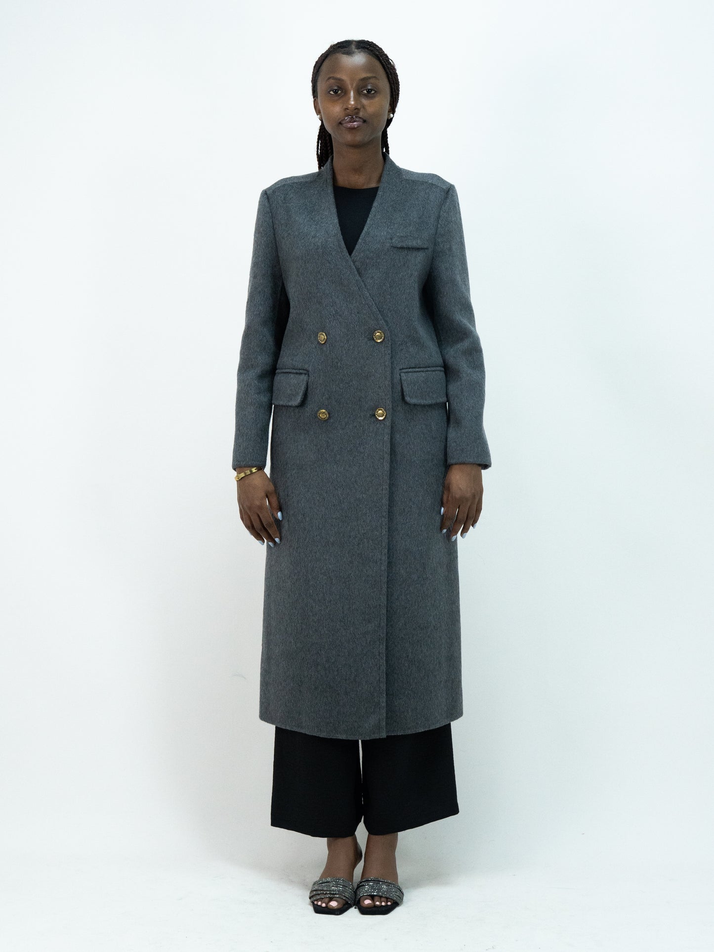 6806 Premium 80% Wool-10% Cashmere Blend Outerwear| Women's Luxury Modest Fashion, Elegant Wool Coat with Belt
