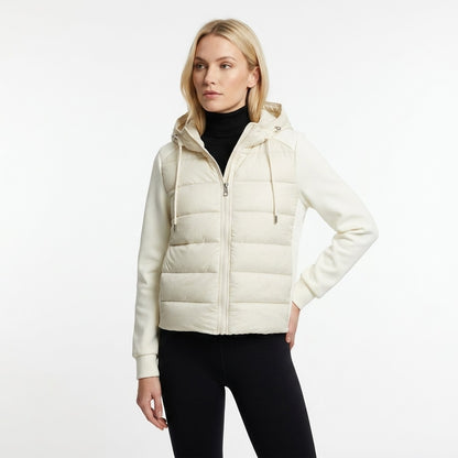9022 Puffer Jacket - Hooded, Zipper, Drawstring, Lightweight | Hojumbo
