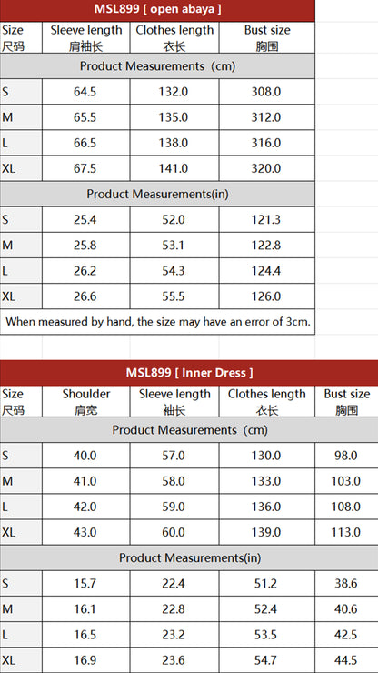 MSL899 Two-piece Set Bat-wing Embroidered Cape with a Matching Inner Dress