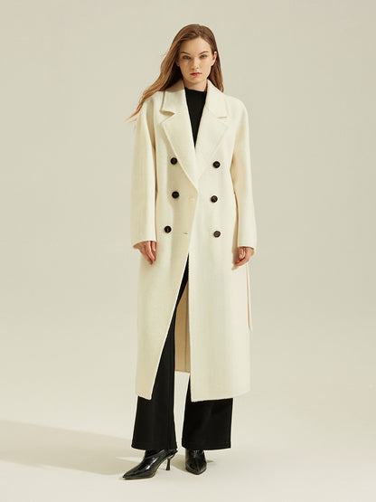 TU3801-D Women's Double-sided Woolen Coat for Autumn and Winter