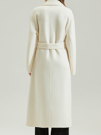 TU3801-D Women's Double-sided Woolen Coat for Autumn and Winter