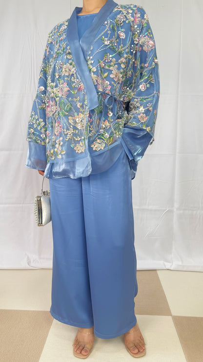 MSL897 Sequin Embroidery Short Jacket