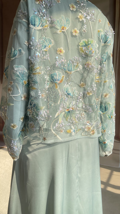 MSL853 Dandelion Bead Embroidery Set ( Jacket+Skirt )