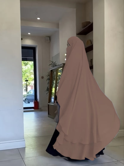 MSL161 kebaya Ramadan Convenient Solid Color Scarf Long Hijab, Casual Large Shawl Windproof Kebaya, Women's Clothing