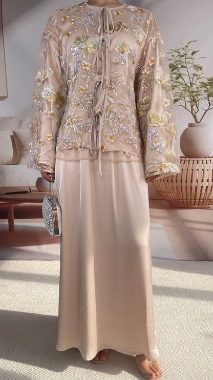 MSL853 Dandelion Bead Embroidery Set ( Jacket+Skirt )