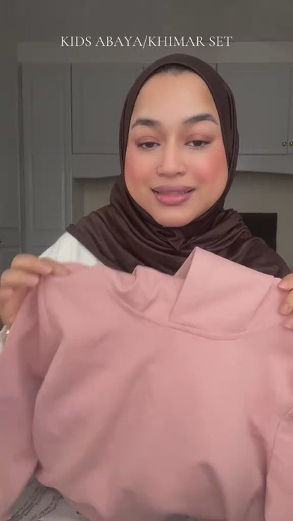 Ramadan Muslim girls in the Middle East solid color V-neck hooded loose abaya MSL222