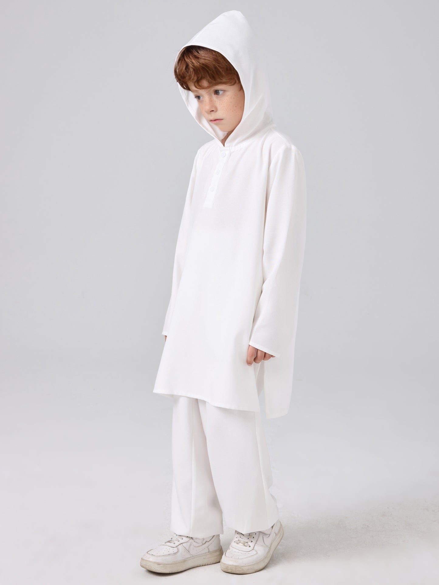 MSL109 Boys 2-Piece Set - Hooded, Solid Color, Long Sleeve | Hojumbo