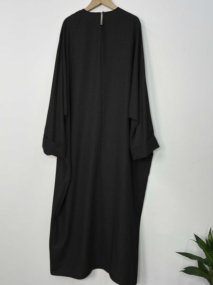 Middle Eastern Muslim long gown, women's long dress, solid-colored pocket Islamic dress Abaya GBR01